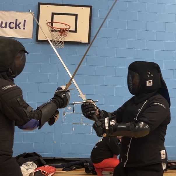 Olgun Tiltay learning Longsword sparring from Cosmas Cieplak-Mayr von Baldegg HEMA instructor in Ausardia Olgun Tiltay learning Longsword sparring from Cosmas Cieplak-Mayr von Baldegg HEMA instructor in Ausardia